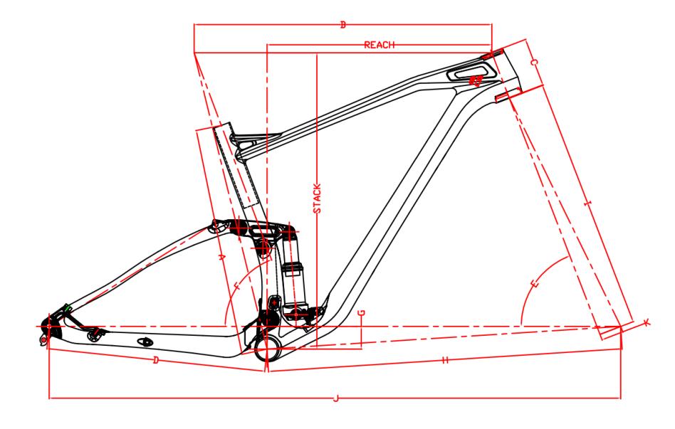 MTB Full Suspension Carbon Frame