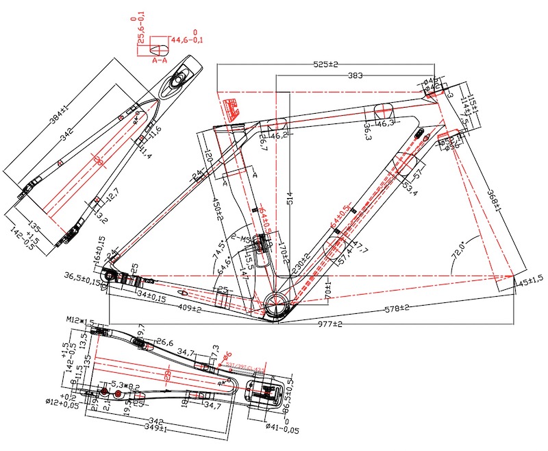 Bicycle Carbon Disc Brake Frame