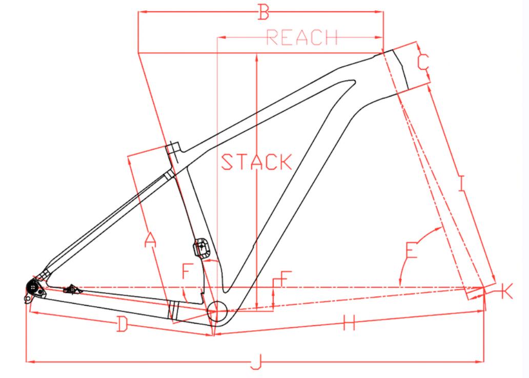 Hardtail Carbon Frame