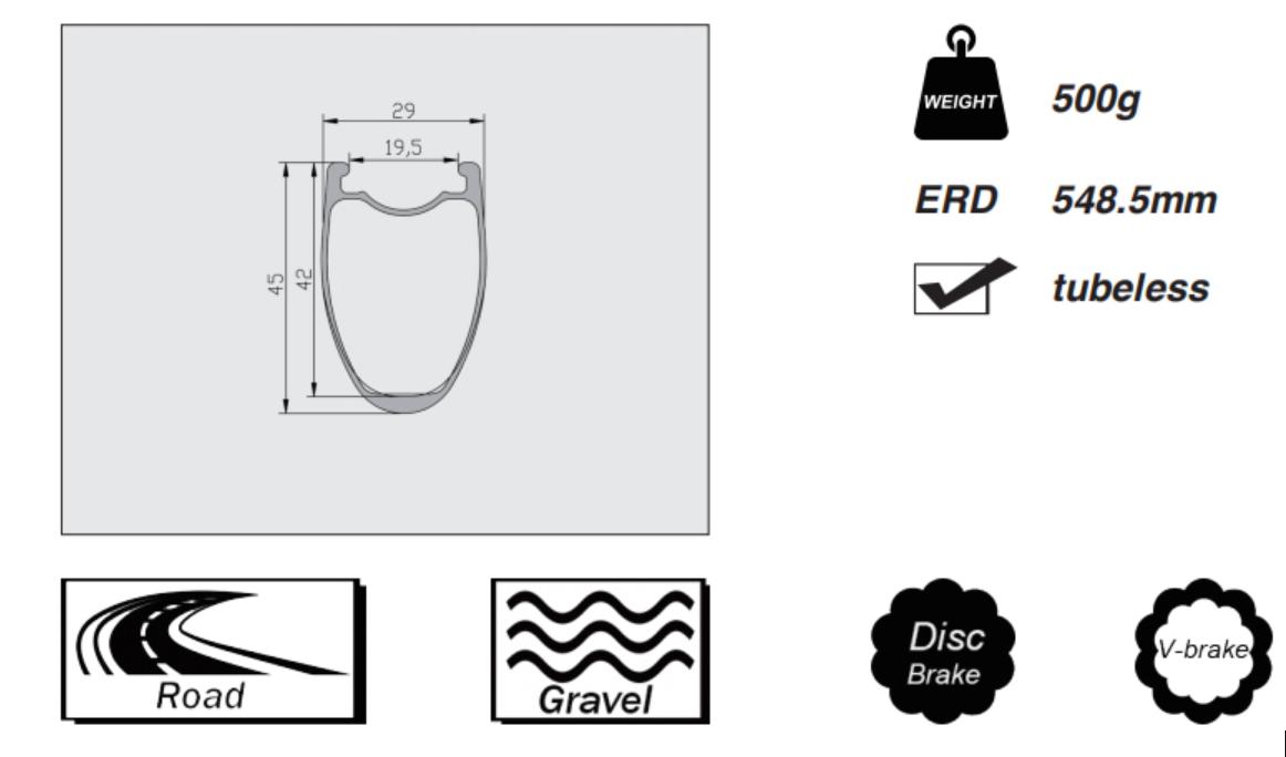 Disc Brake Carbon Bike Rims