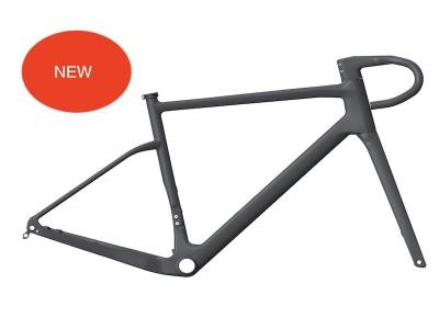 China OEM TDC-GR55 2023 Disc Brake Carbon Gravel Bike Frameset with Integrated Handlebar Supplier