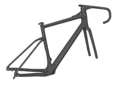 TDC-GR55 2023 Disc Brake Carbon Gravel Bike Frameset with Integrated Handlebar